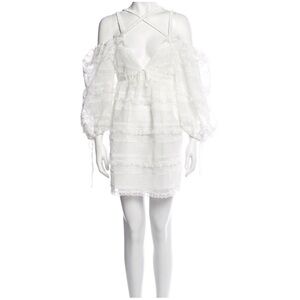For Love And Lemons White Lace Mini Dress